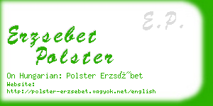 erzsebet polster business card